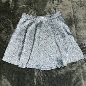 Hollister A-Line Skirt Women's M Blue Floral High Rise Soft Girl Aesthetic NWT